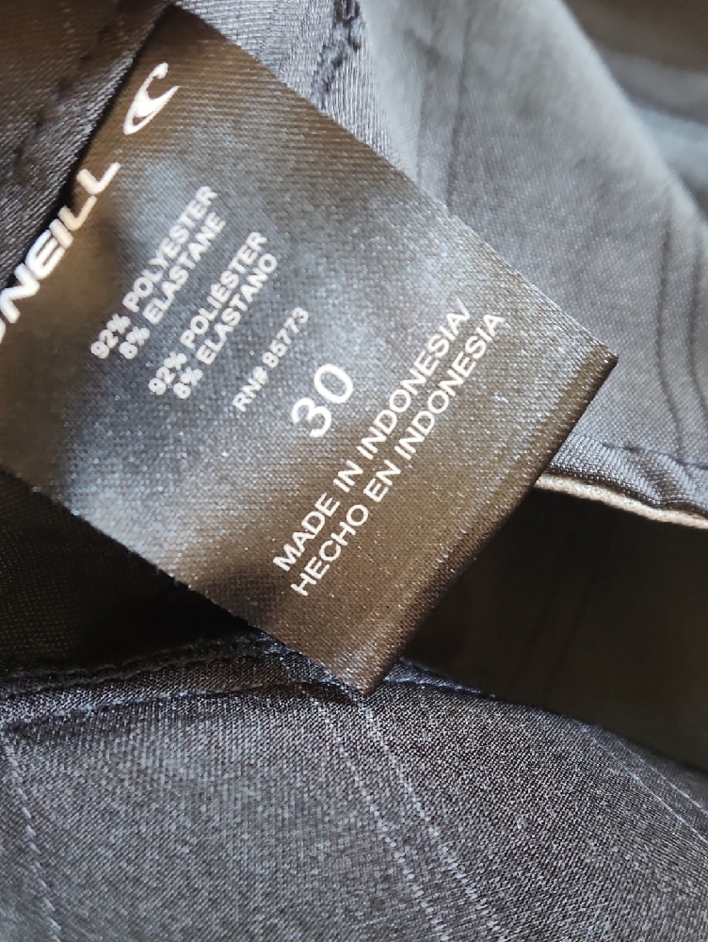 O'Neill Men's Black Shorts with Side And Back Pockets Size 30 - Picture 15 of 15